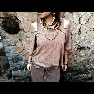 Pink Anuttara craft slouch crop